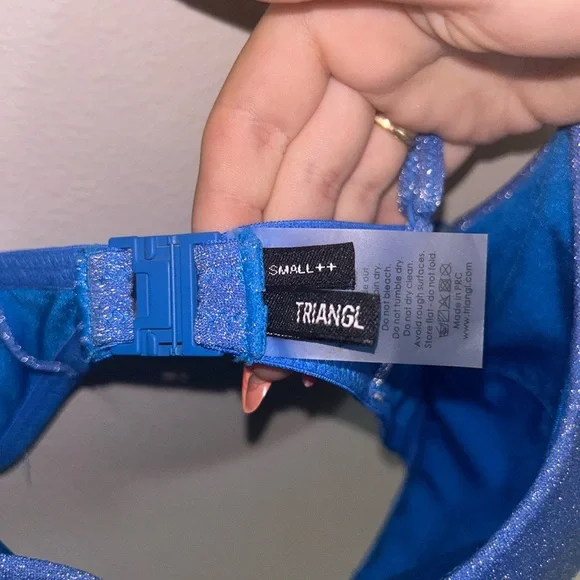 Triangl Swimwear Blue Bikini - Picture 5 of 8